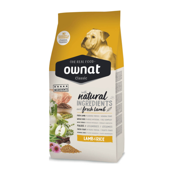 Ownat Classic Ξηρά Τροφή για Ενήλικους Σκύλους με Αρνί και Ρύζι 4kg