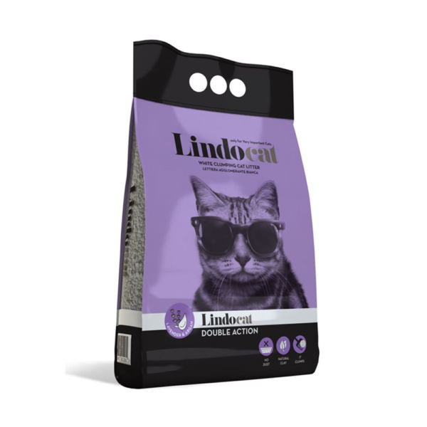 Lindocat Άμμος Μπετονίτη Γάτας Lavender Clumping 10kg