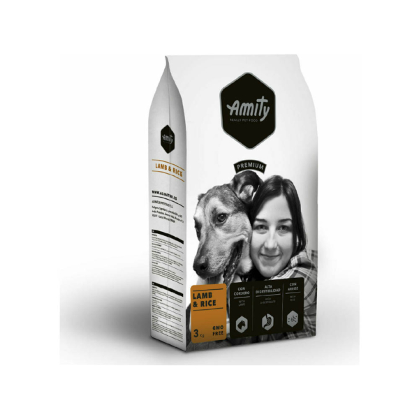 Ξηρά τροφή σκύλου Amity Adult Αρνί & Ρύζι 15kg