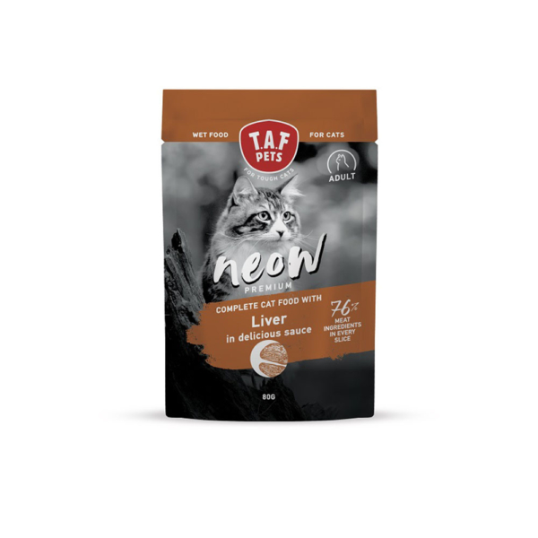 Υγρή Τροφή Γάτας Taf Neow Adult με Συκώτι 80gr